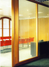 office through window & blind